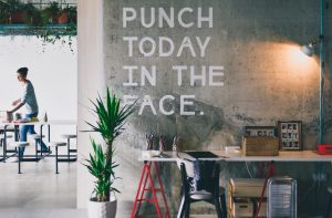 a sign that says punch today in the face to reinforce the idea of taking control of what you can with regard to substance abuse recovery in high functioning persons